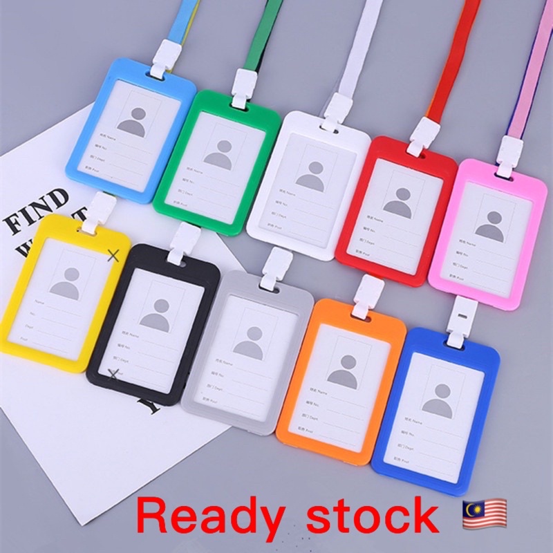 Black Plastic Name Tag holder