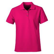 Pink Plain Polo T-Shirts