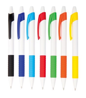 White-Cyan Blue Semi Executives Pens