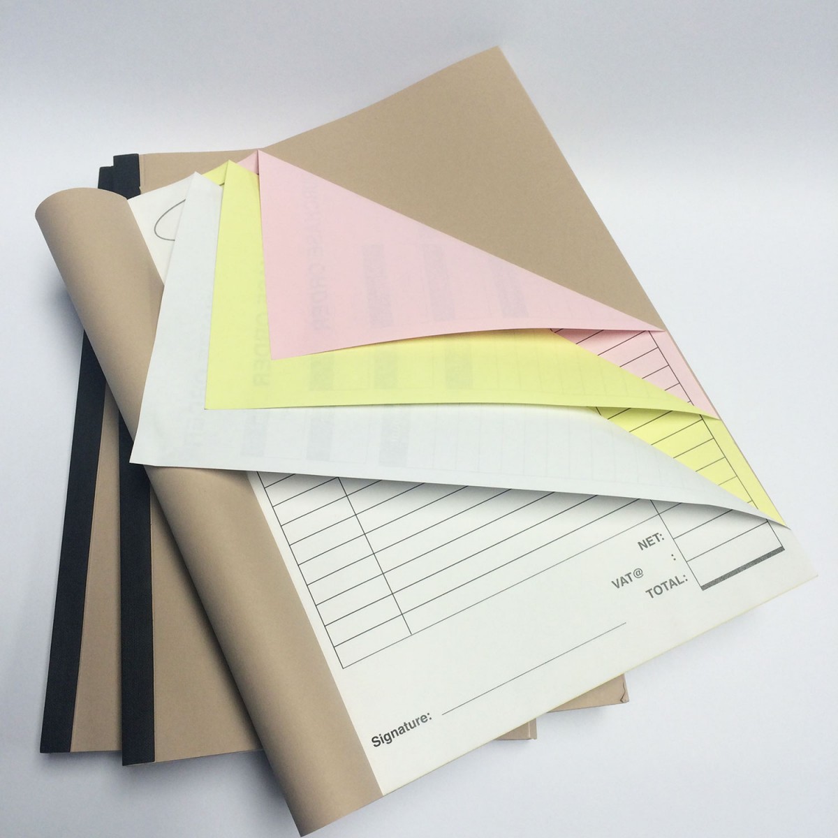 A4 Triplicate receipt booklets Two Color