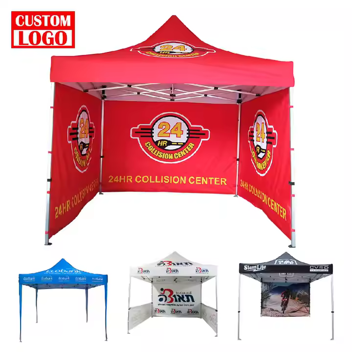 EXHIBITION TENT 3M BY 3M  with backdrops sides fabric material
