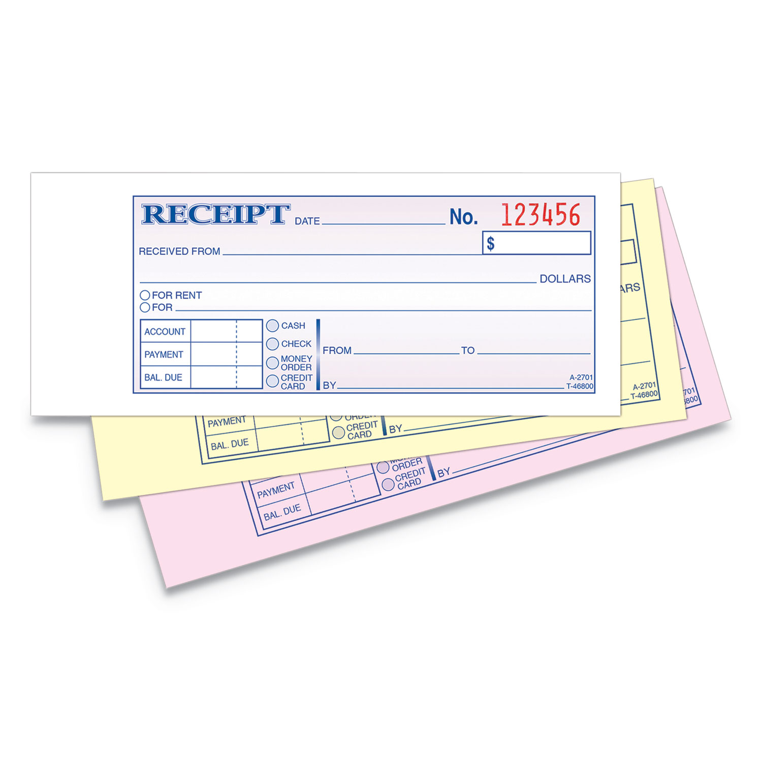 DL Duplicate receipt booklets Two Color