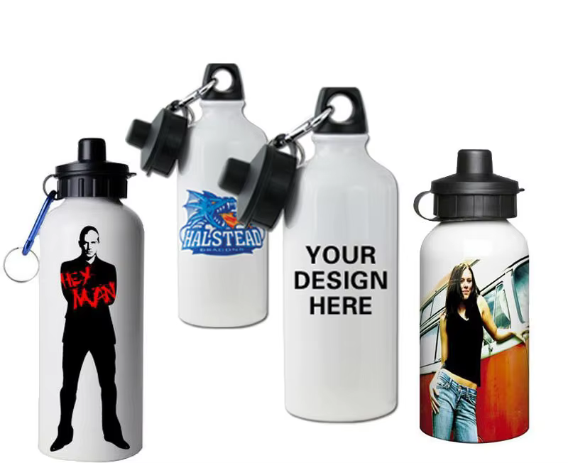 Double lid olympic metallic water bottles 750ml