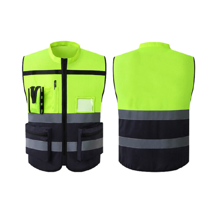 Green black V NECK Executive mixmatch reflectors