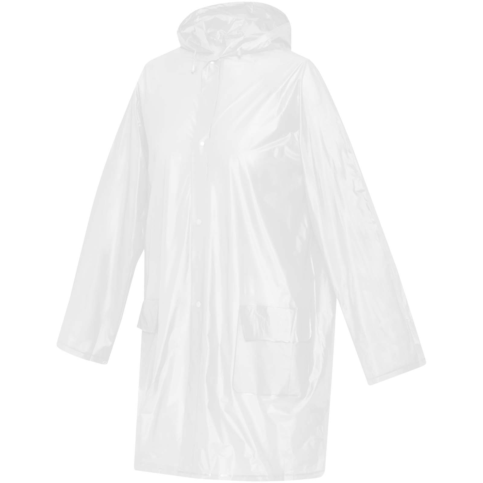 White Transparent Rain Coat'