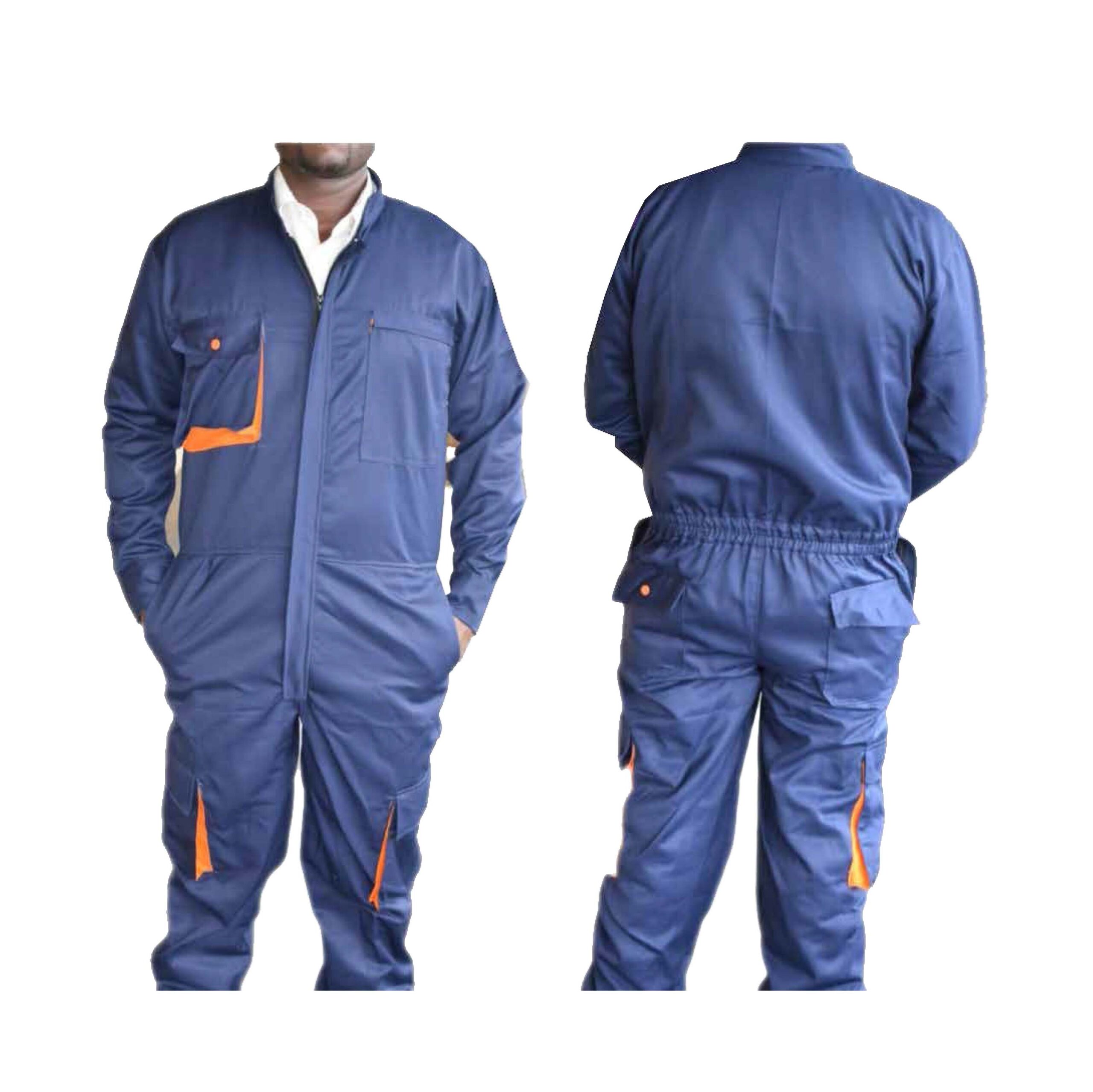 Navy Blue Cargo Overall – Twill Material    .